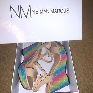 NEW Colorful Neiman Marcus Wedges